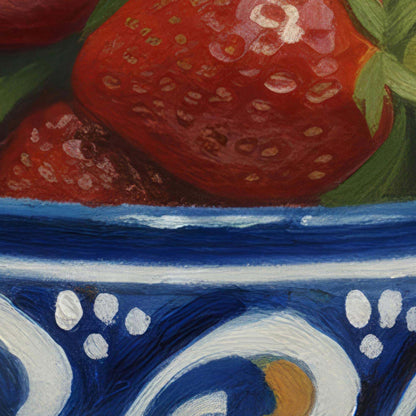 Extreme Close Up Detail Of Countryside Strawberries