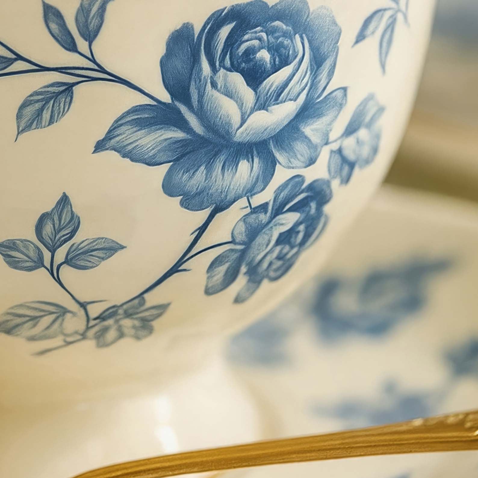 High Resolution Art Texture Of Cozy Tea Time III