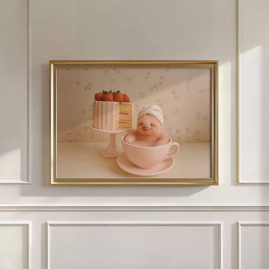 Cozy Tea Time II, Horizontal, Wall Art
