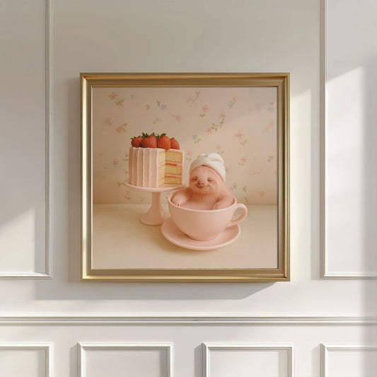 Cozy Tea Time II, Square, Wall Art