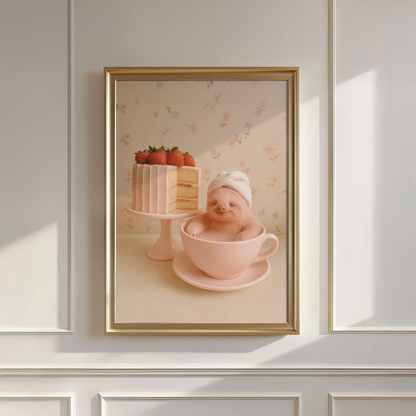 Cozy Tea Time II, Vertical, Wall Art