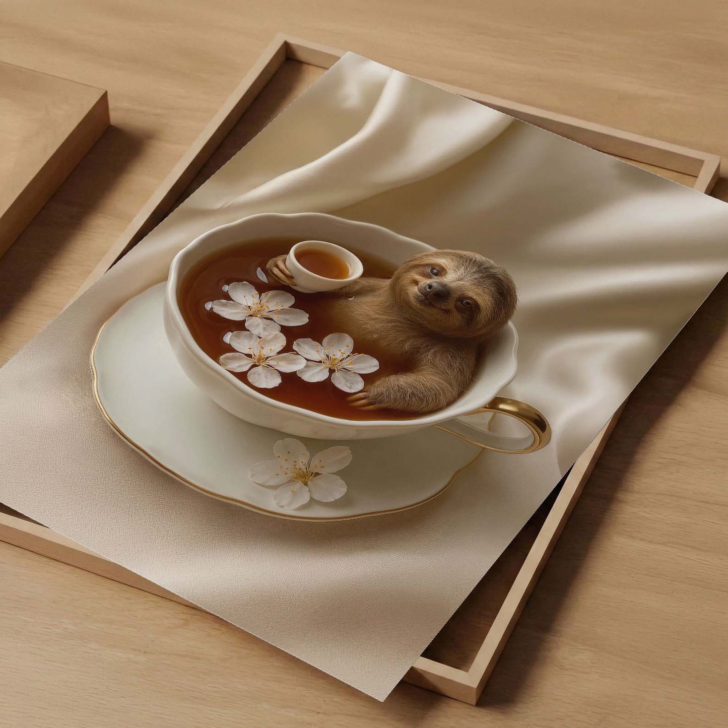Cozy Tea Time I, Vertical, Art Print