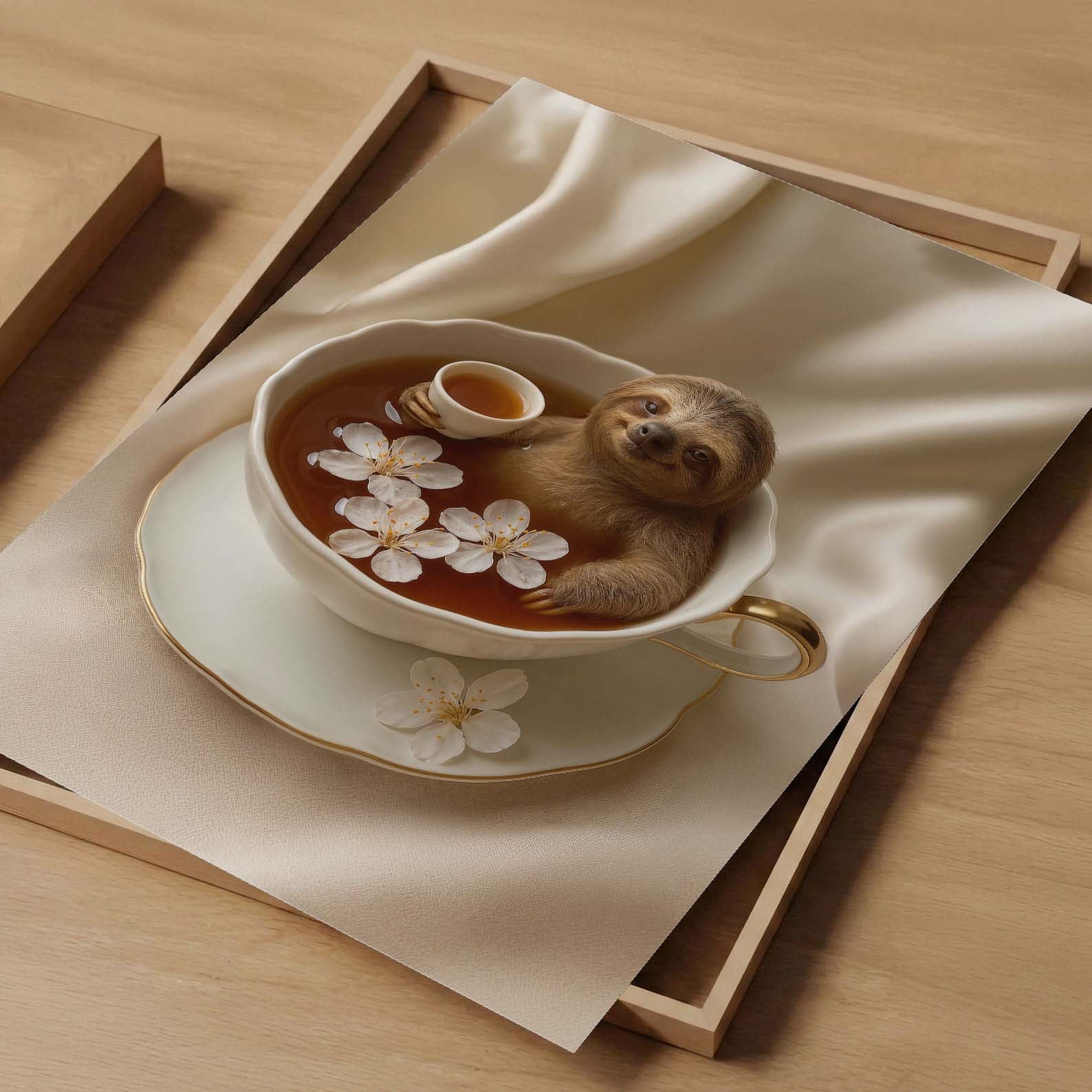 Cozy Tea Time I, Vertical, Art Print