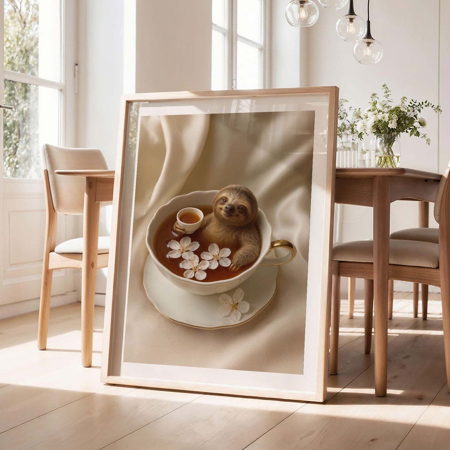 Cozy Tea Time I, Vertical, Framed Art