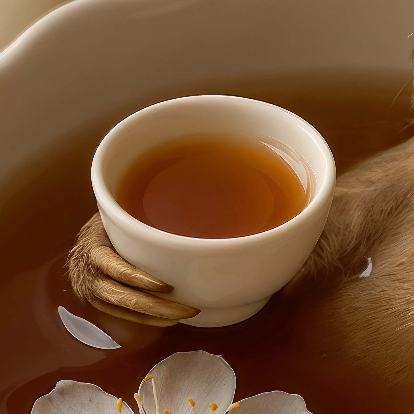 High Definition Print Quality Detail Of Cozy Tea Time I