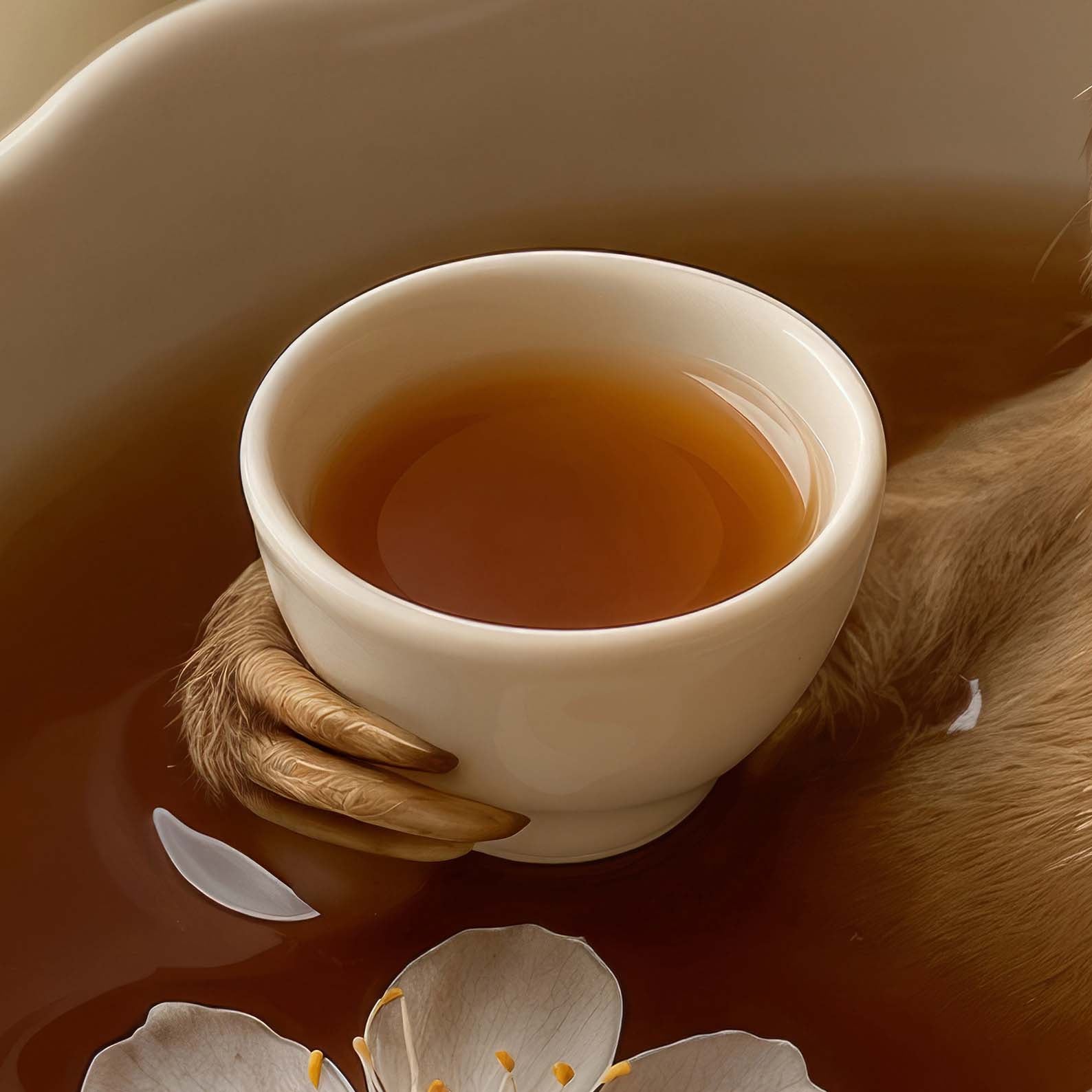 High Definition Print Quality Detail Of Cozy Tea Time I
