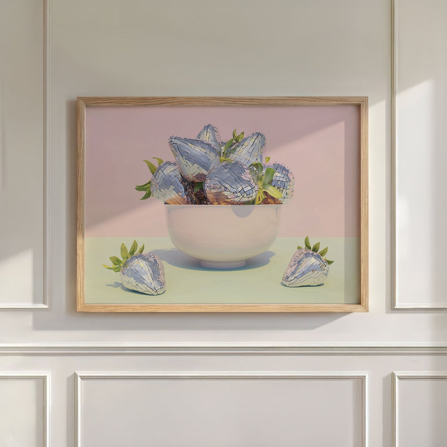 Disco Berry Bowl III, Horizontal, Wall Art