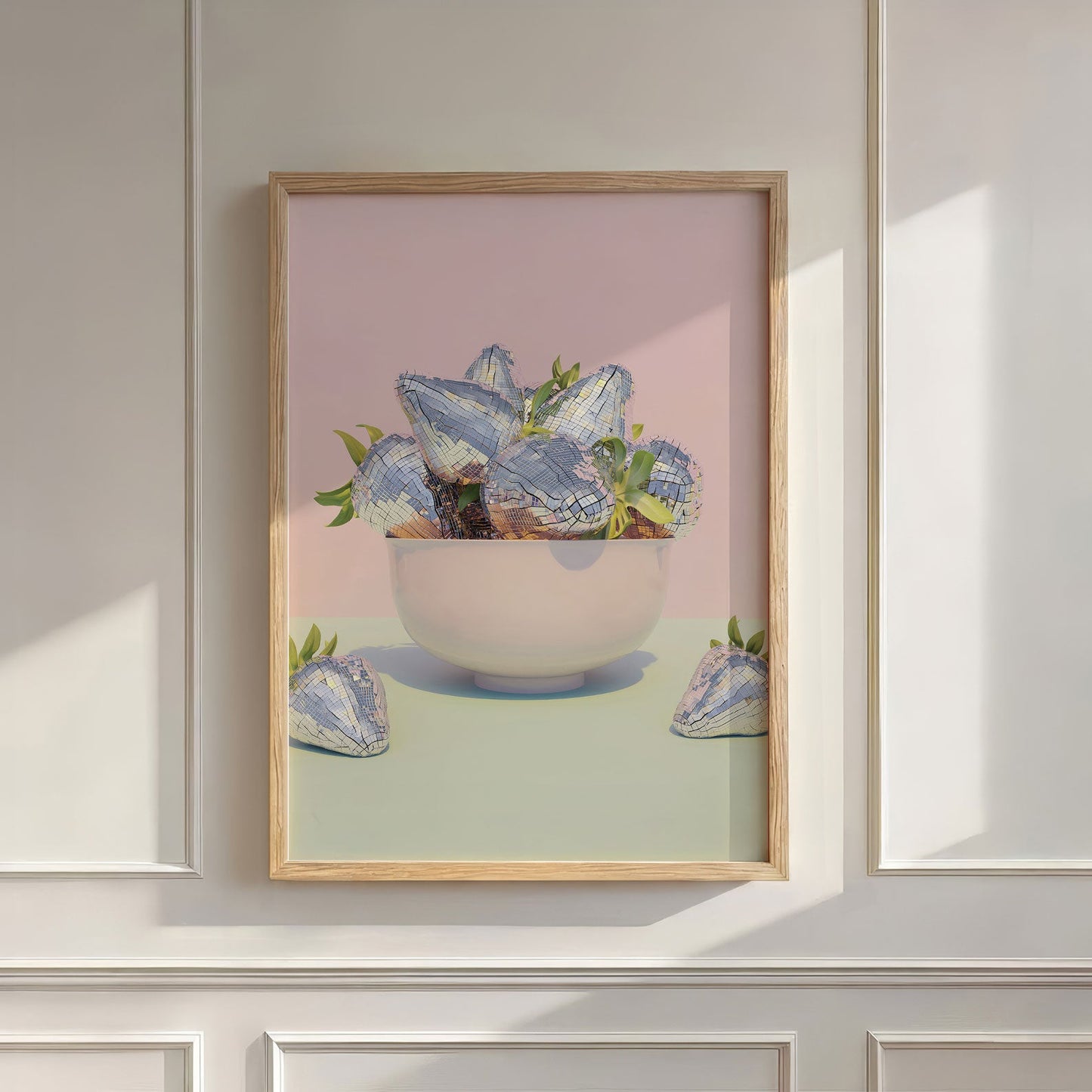 Disco Berry Bowl III, Vertical, Wall Art