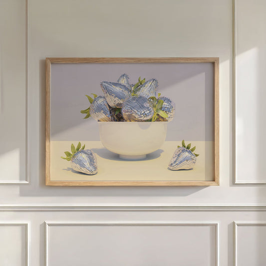 Disco Berry Bowl II, Horizontal, Wall Art