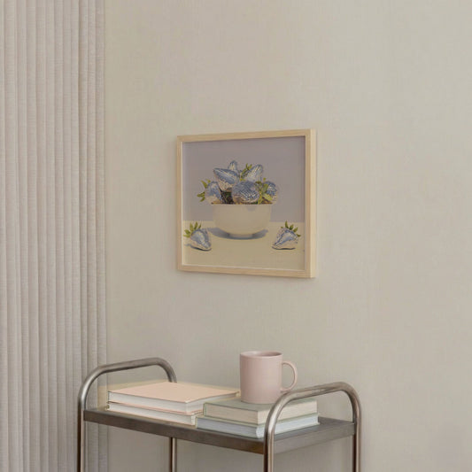 Disco Berry Bowl II, Square, Framed Art