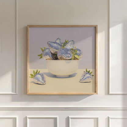 Disco Berry Bowl II, Square, Wall Art