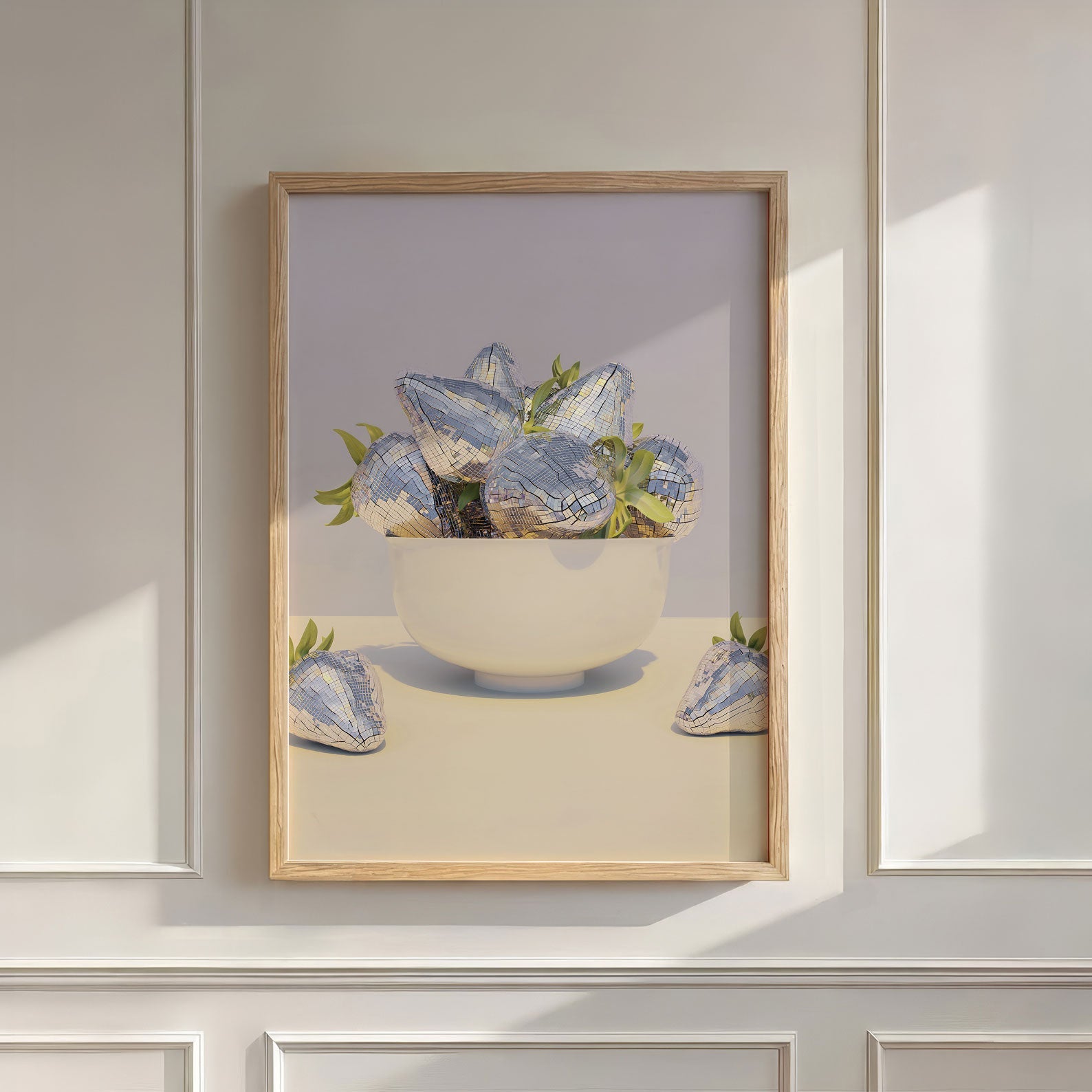 Disco Berry Bowl II, Vertical, Wall Art