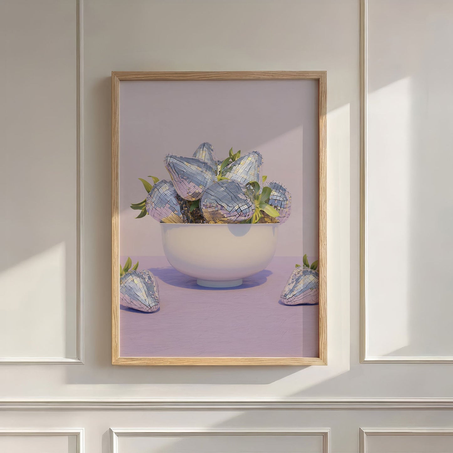 Disco Berry Bowl I, Vertical, Wall Art