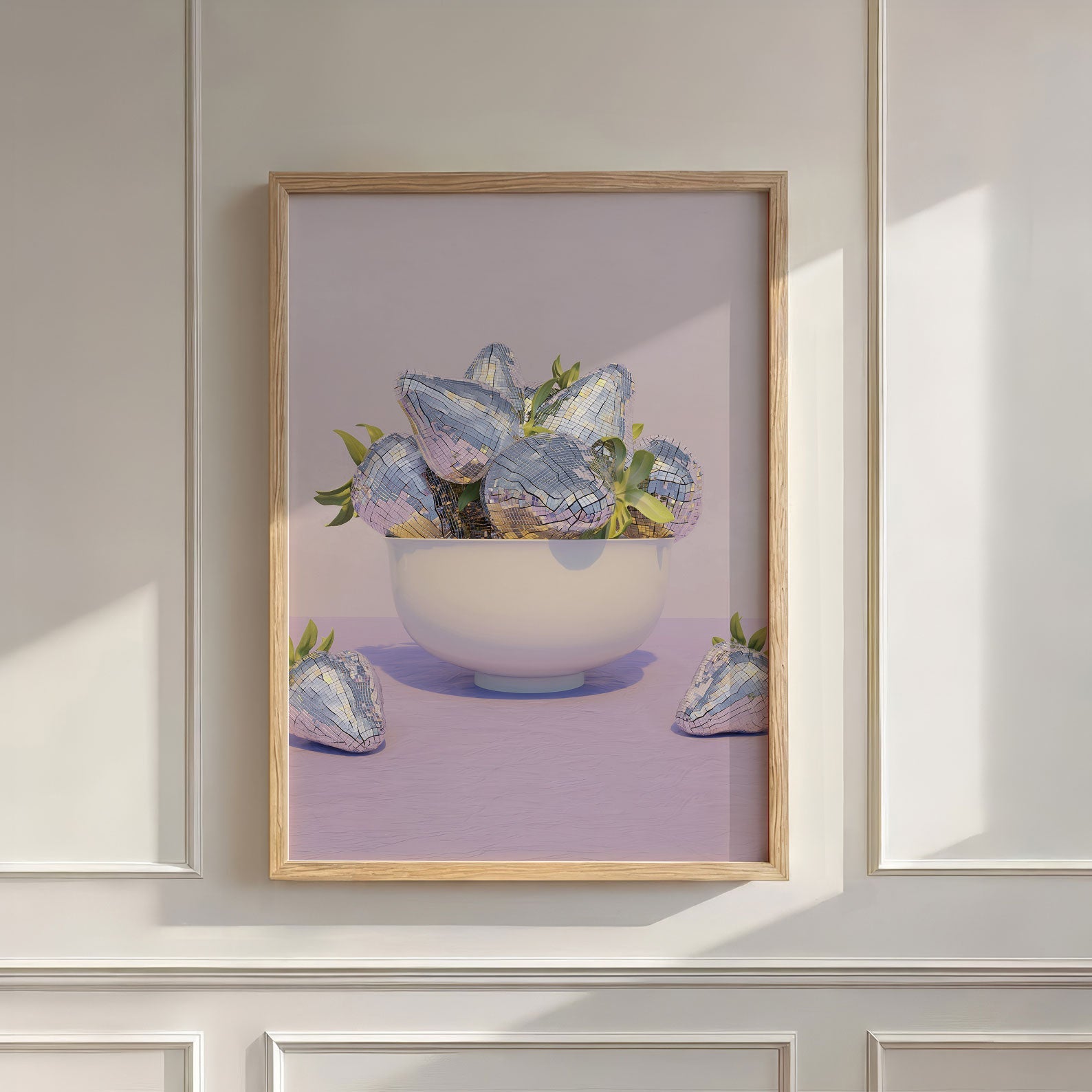 Disco Berry Bowl I, Vertical, Wall Art