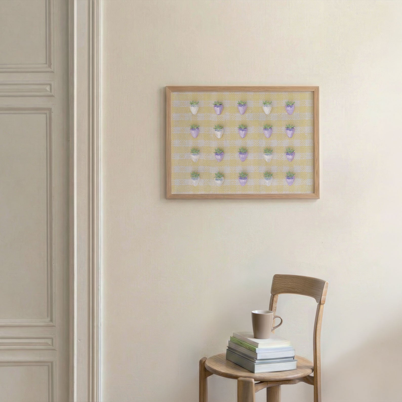 Disco Berry Grid II, Horizontal, Framed Art