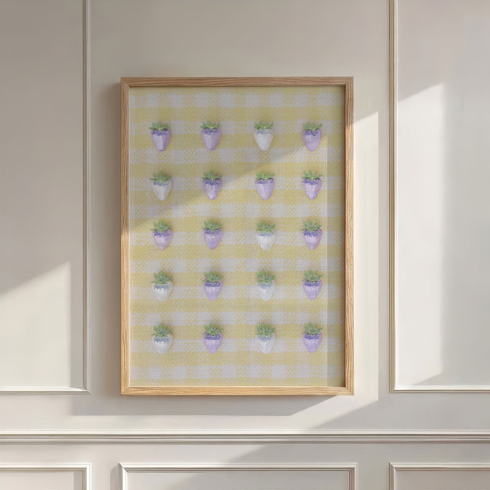 Disco Berry Grid II, Vertical, Wall Art