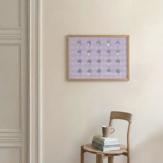 Disco Berry Grid, Horizontal, Framed Art