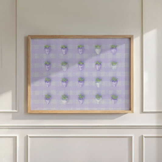 Disco Berry Grid, Horizontal, Wall Art