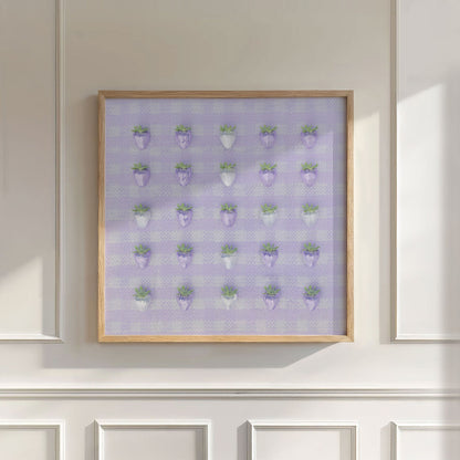 Disco Berry Grid, Square, Wall Art