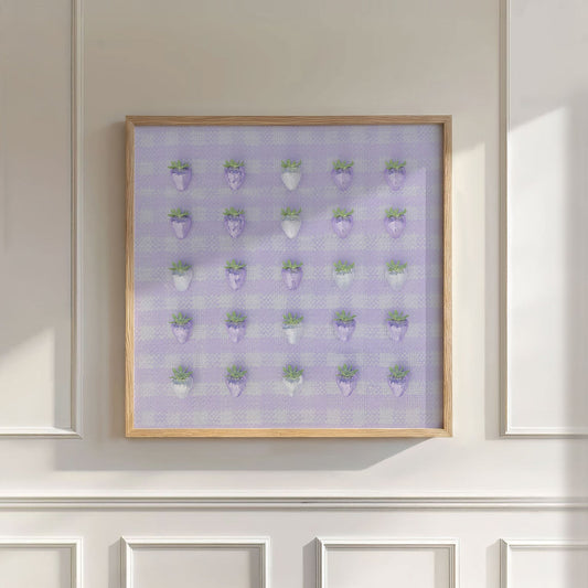 Disco Berry Grid, Square, Wall Art