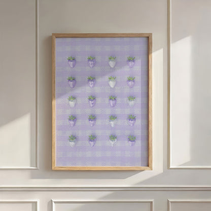Disco Berry Grid, Vertical, Wall Art