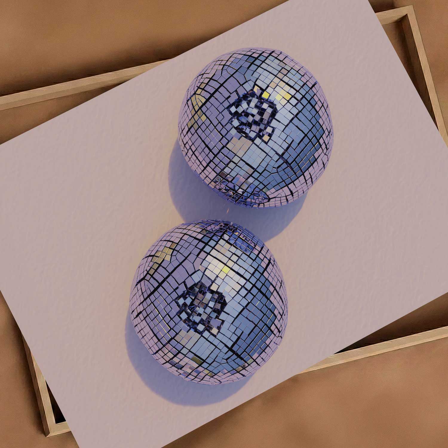 Disco Blueberries II, Horizontal, Art Print