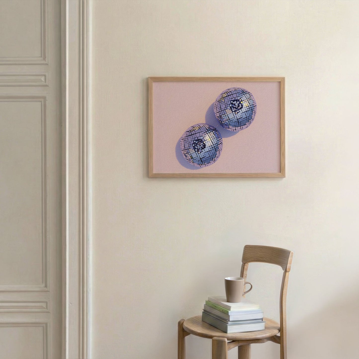 Disco Blueberries II, Horizontal, Framed Art