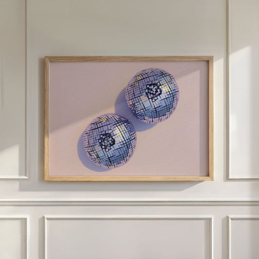 Disco Blueberries II, Horizontal, Wall Art