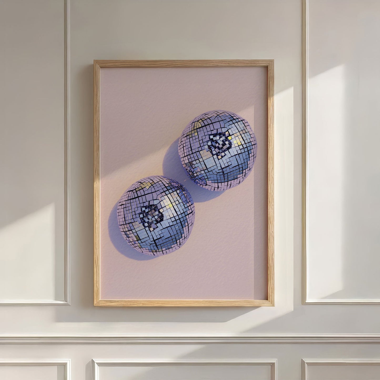 Disco Blueberries II, Vertical, Wall Art