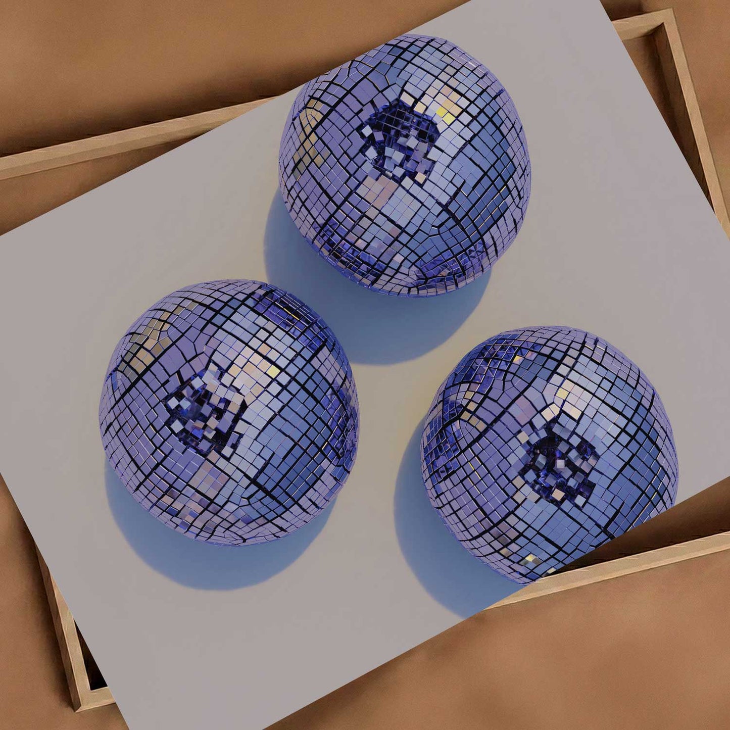 Disco Blueberries I, Horizontal, Art Print