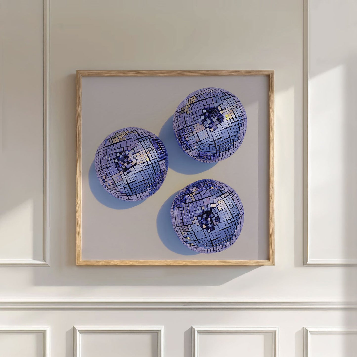 Disco Blueberries I, Square, Wall Art