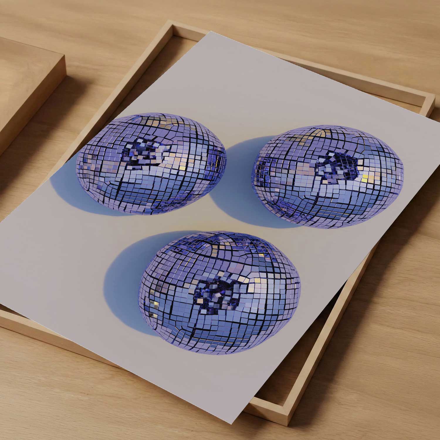 Disco Blueberries I, Vertical, Art Print