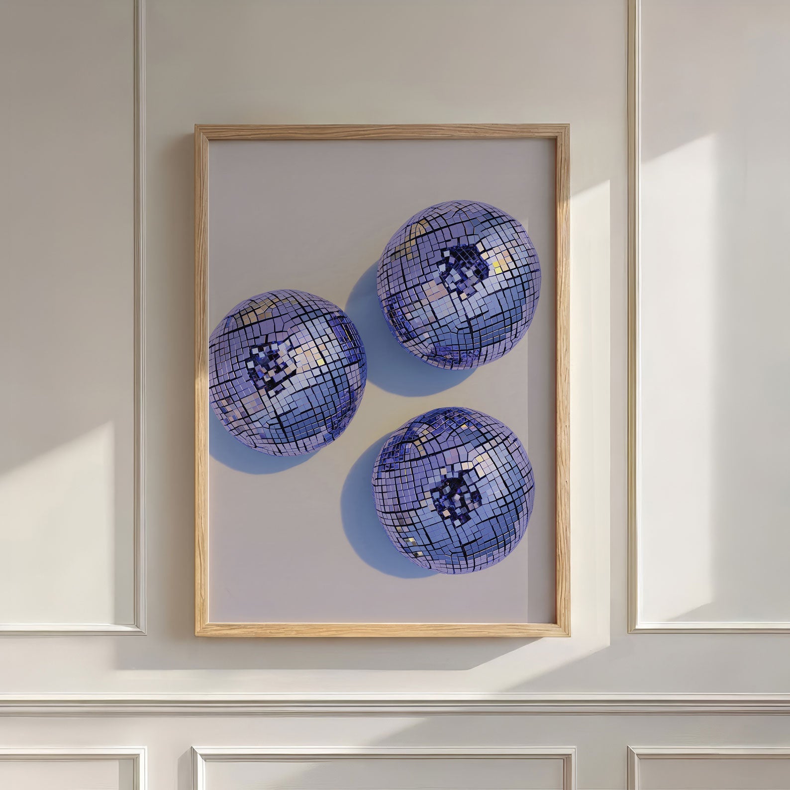 Disco Blueberries I, Vertical, Wall Art