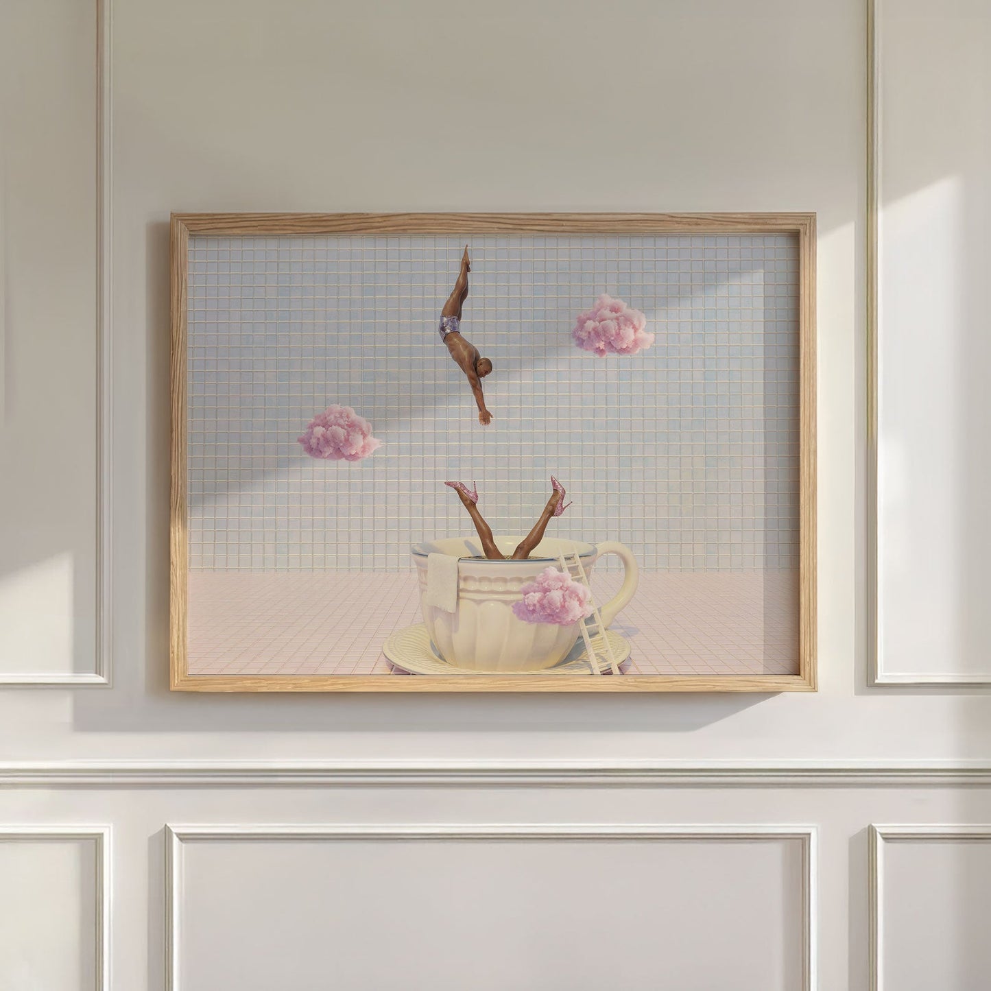 Dive Into Pink Dream, Horizontal, Wall Art