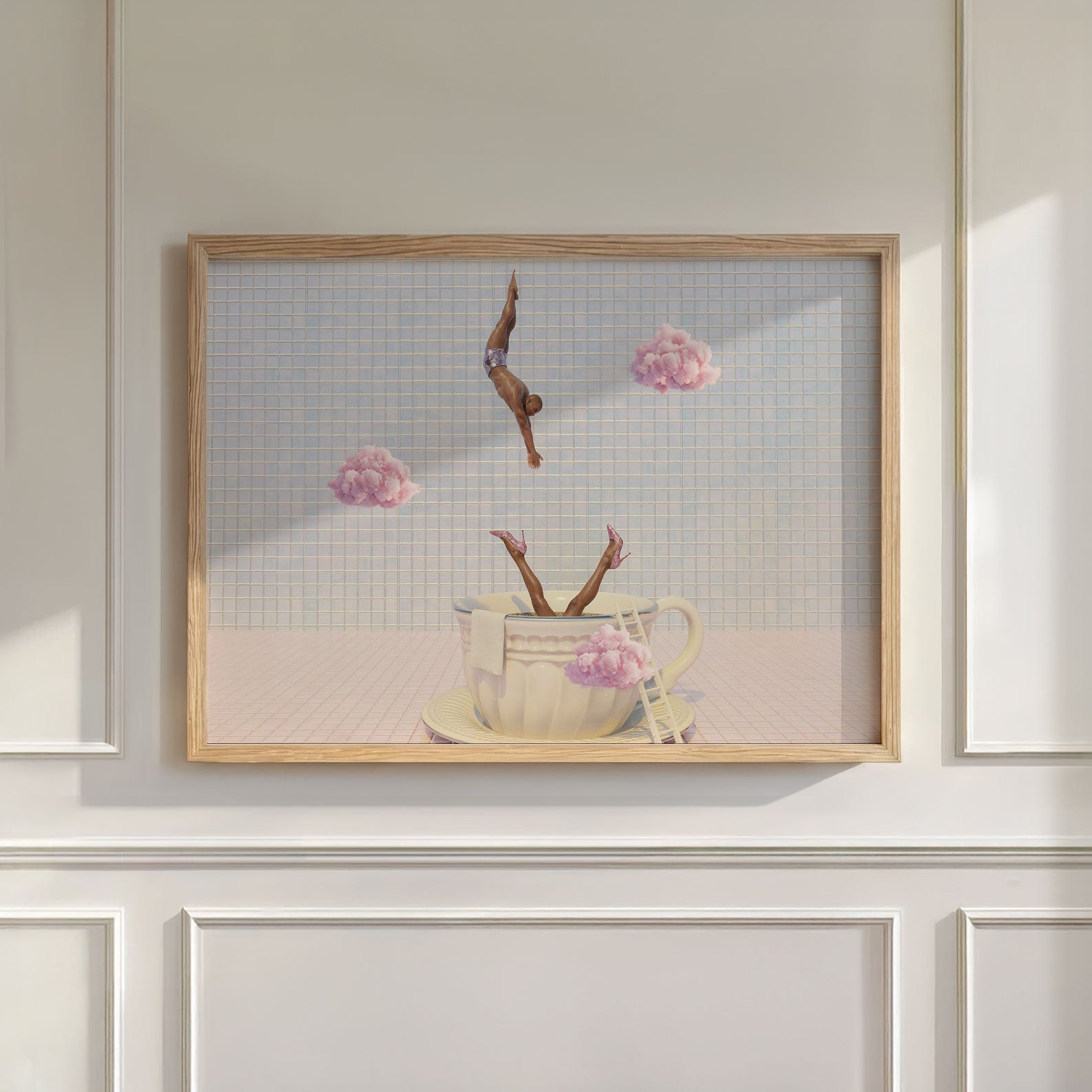 Dive Into Pink Dream, Horizontal, Wall Art