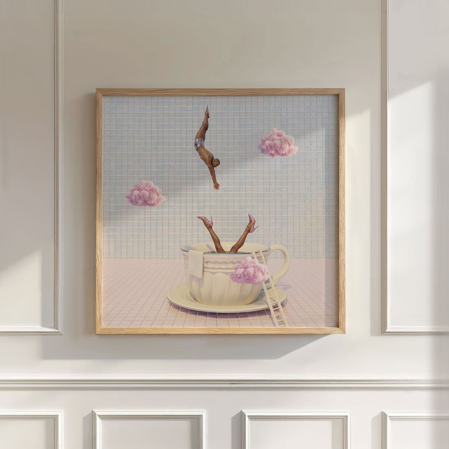Dive Into Pink Dream, Square, Wall Art