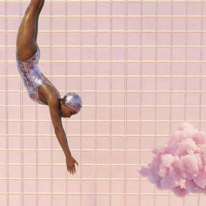 High Resolution Art Texture Of Dive Into Pink Paradise