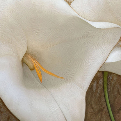 Extreme Close Up Detail Of Dreaming Forest Nymph In Floral Bloom III, Square