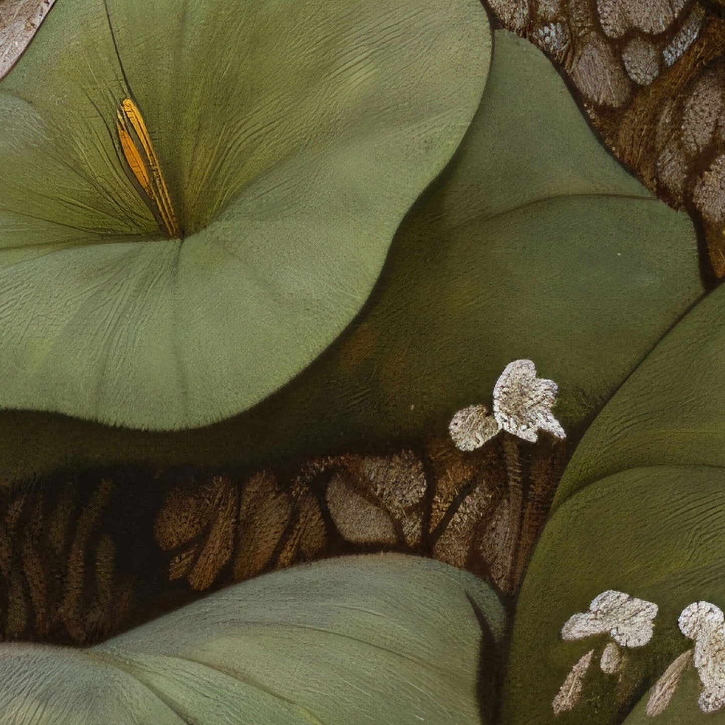 High Definition Print Quality Detail Of Dreaming Forest Nymph In Floral Bloom III, Vertical