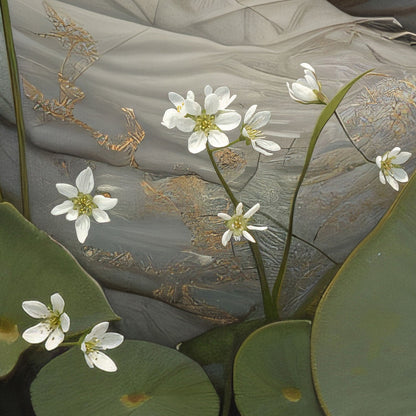 Extreme Close Up Detail Of Dreaming Forest Nymph In Floral Bloom IV, Horizontal