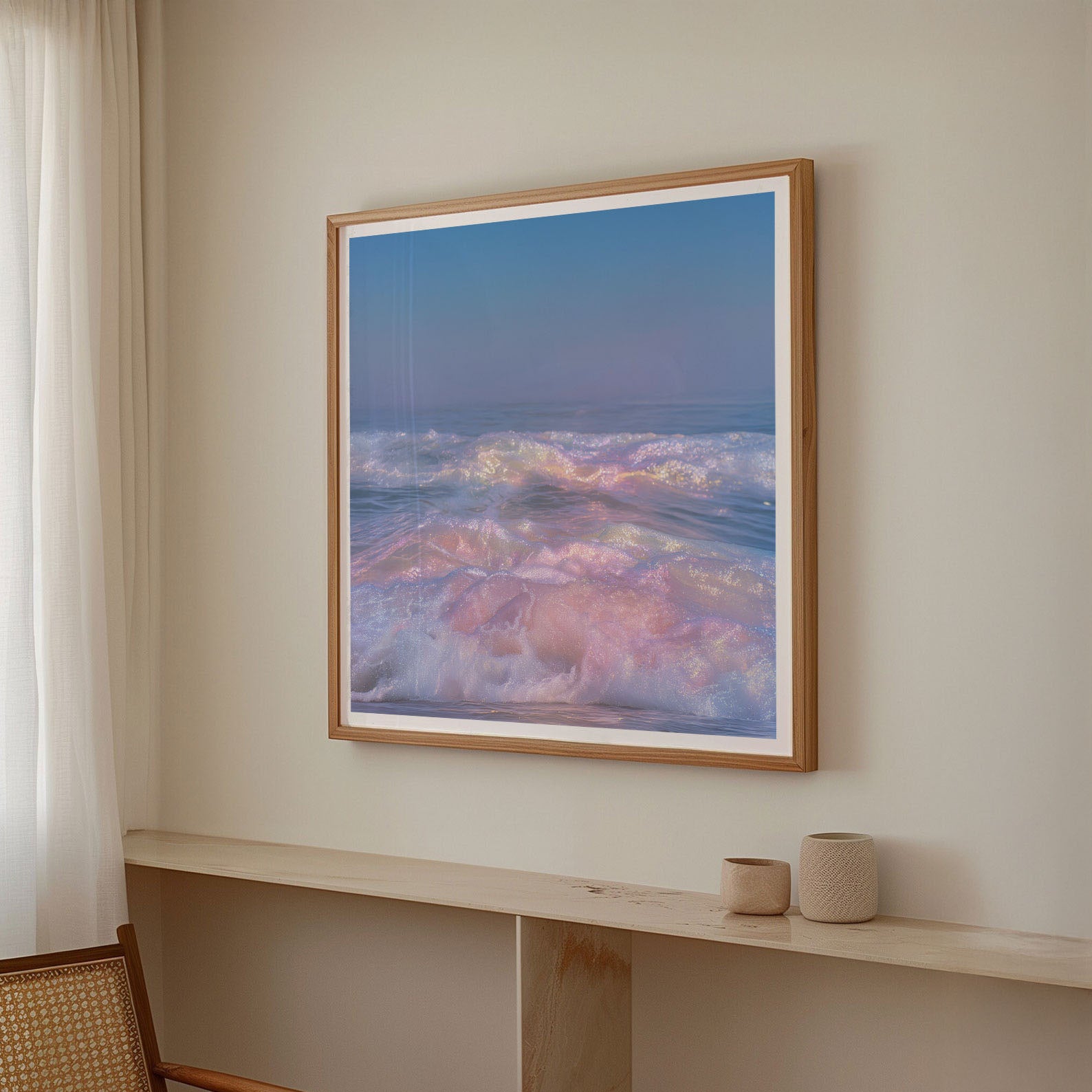 Dreaming Ocean, Square, Framed Art