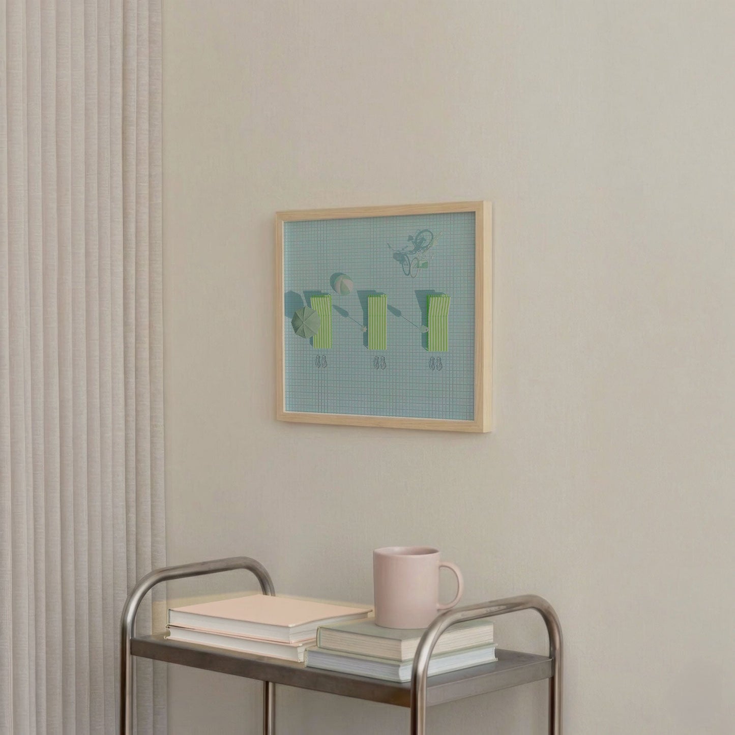 Endless Summer, Square, Framed Art