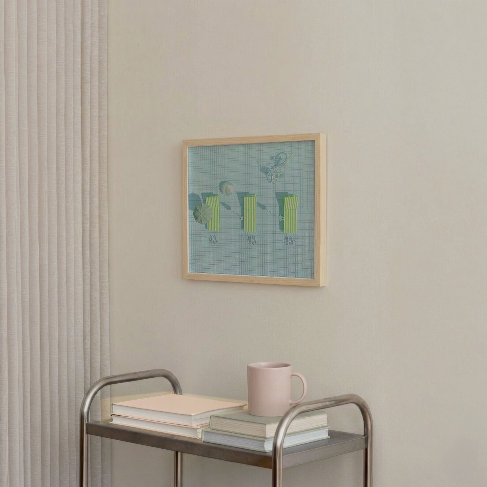 Endless Summer, Square, Framed Art