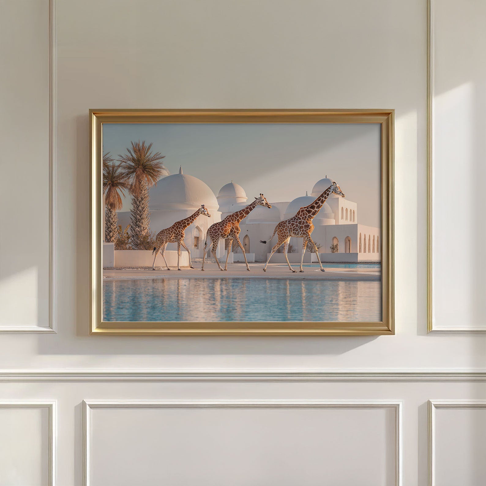 Exotic Giraffes, Horizontal, Wall Art
