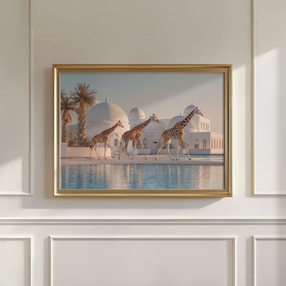 Exotic Giraffes, Horizontal, Wall Art