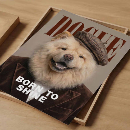 Fashion Chow Chow, Vertical, Art Print
