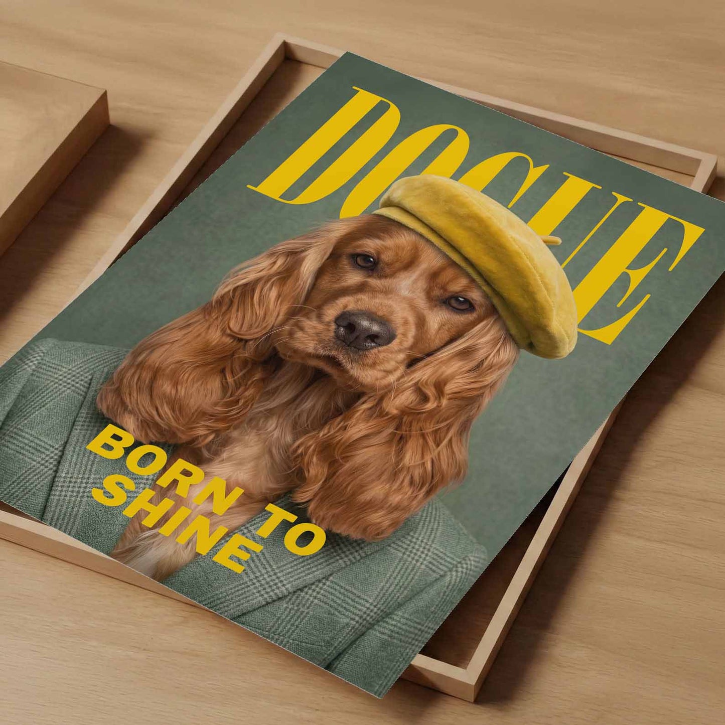 Fashion Cocker Spaniel F, Vertical, Art Print
