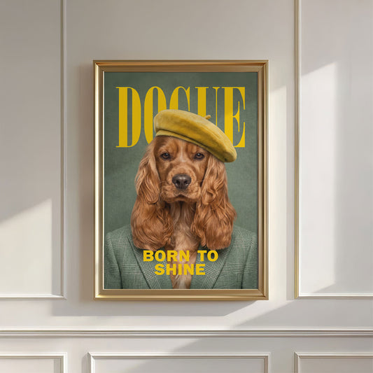 Fashion Cocker Spaniel F, Vertical, Wall Art