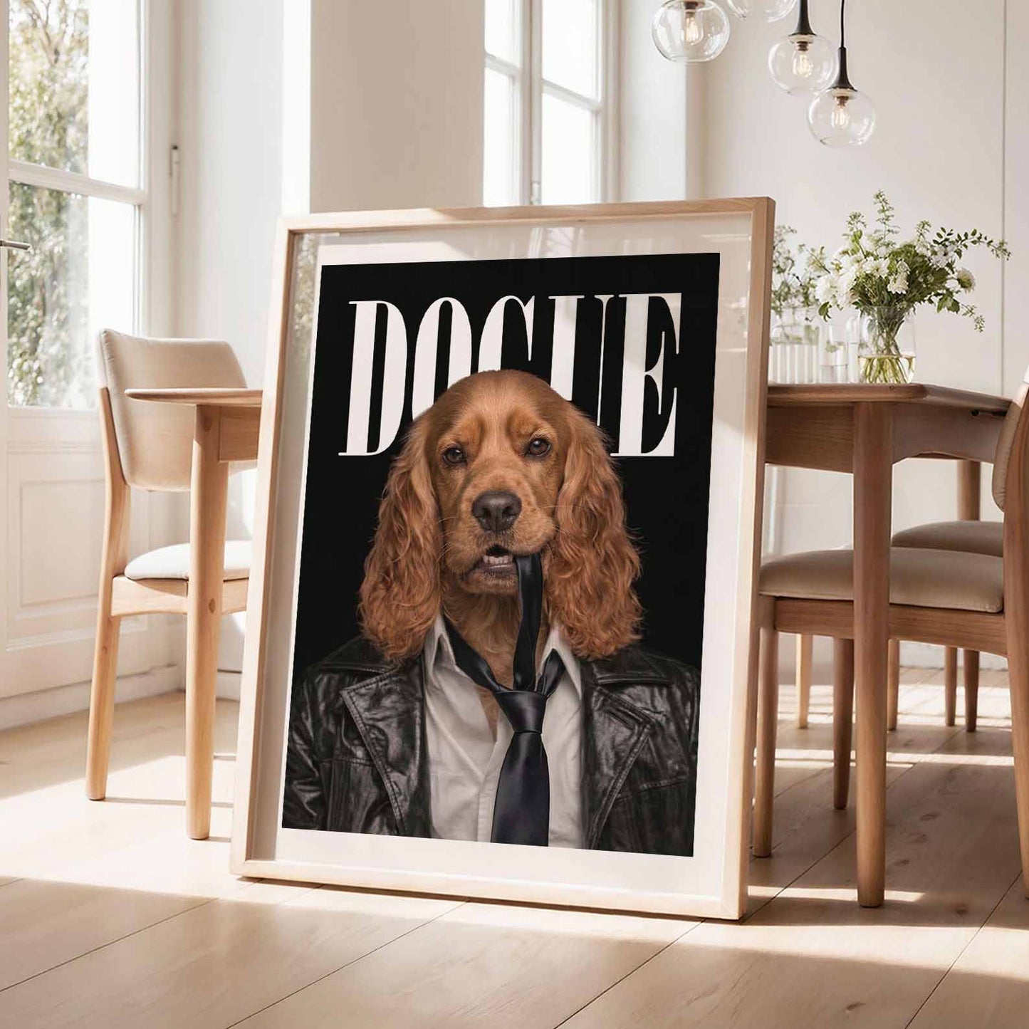 Fashion Cocker Spaniel N, Vertical, Framed Art