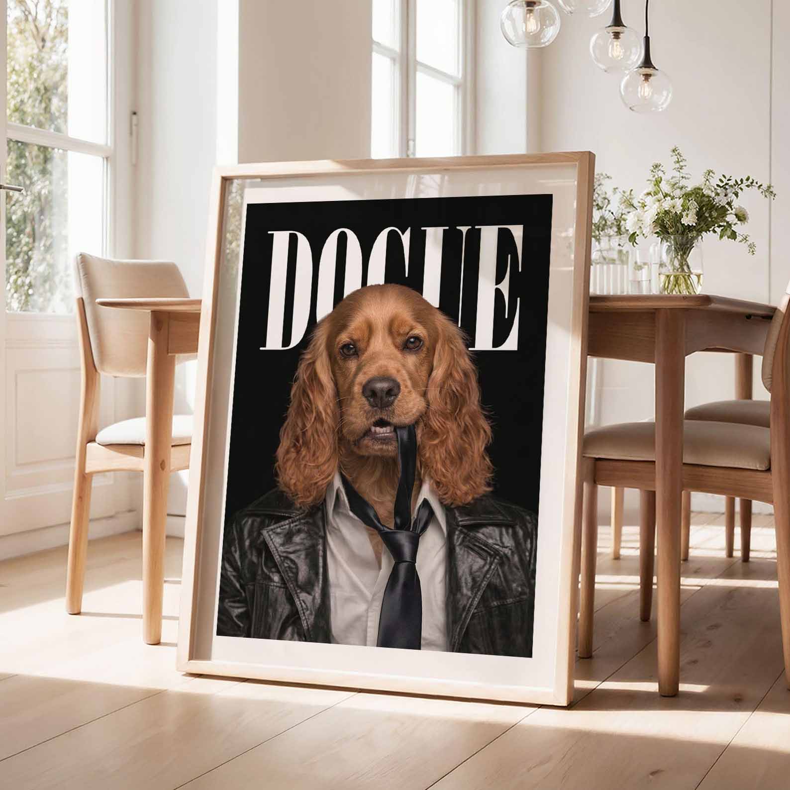 Fashion Cocker Spaniel N, Vertical, Framed Art